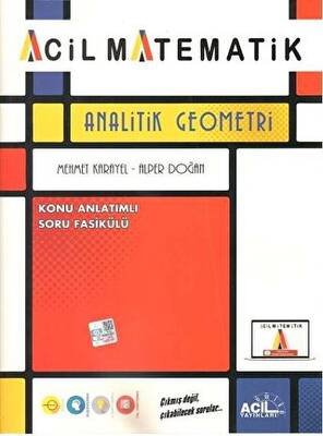 Acil Yks Tyt Ayt Analitik Geometri 2023 Yeni - Mehmet Karayel kitap kapağı