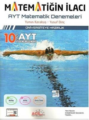 Matematiğin İlacı AYT Matematik Denemeleri - Yunus Karakuş kitap kapağı