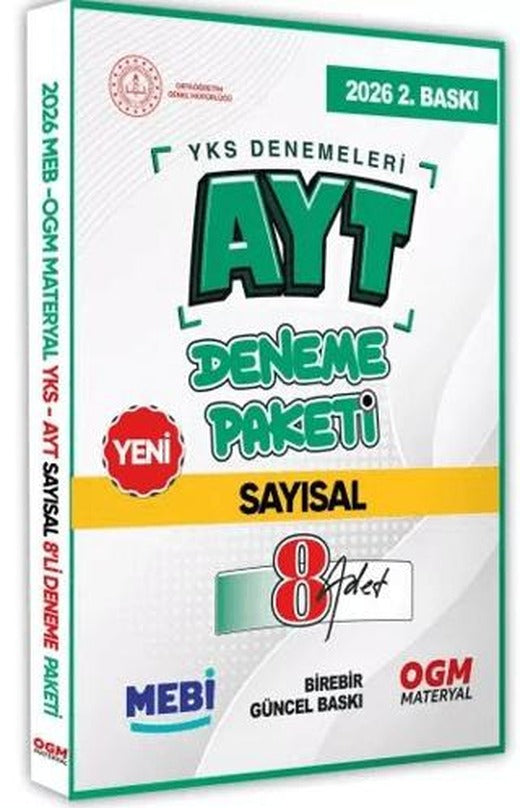2026 YKS-AYT MEBİ Online Güncel Sayısal 8li Seri Deneme Fasikül Paketi (A4 Boyut Renkli)