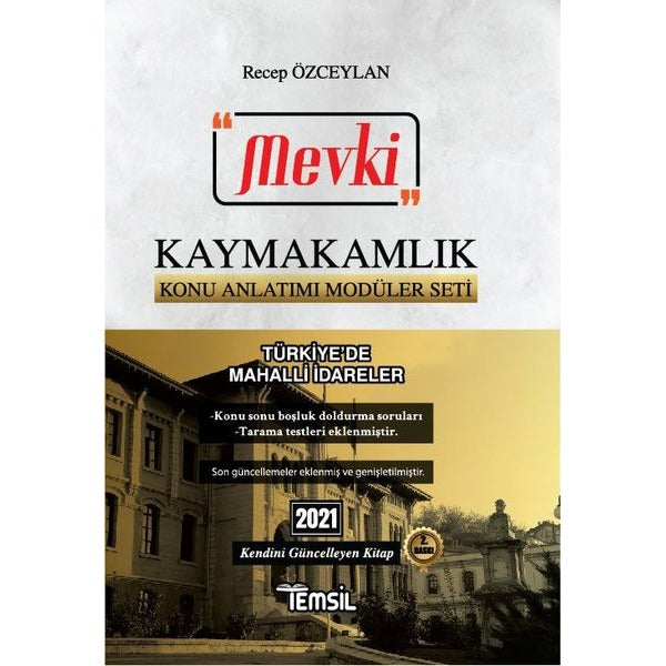2021 Mevki Kaymakamlık Konu Anlatımı Modüler Seti - Türkiye’de Mahalli İdareler | Temsil Kitap (Ciltsiz)