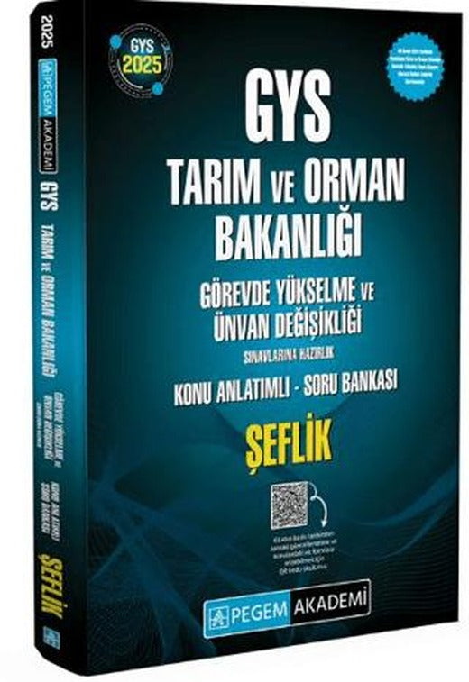 2025 GYS Tarım ve Orman Bakanlığı Görevde Yükselme Sınavlarına Hazırlık Konu Anlatımlı Soru Bankası - ŞEFLİK