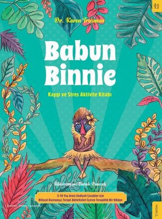 Babun Binnie - Kaygı ve Stres Aktivite Kitabı | Sola Kidz (İnce Kapak)