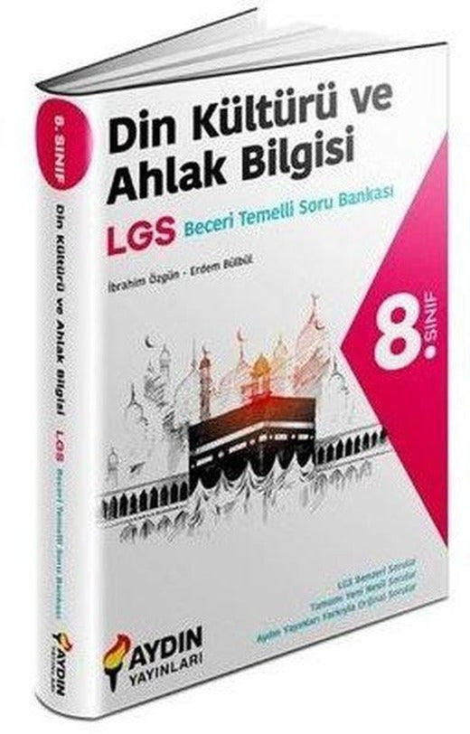 8. Sınıf Din Kültürü ve Ahlak Bilgisi Beceri Temelli Soru Bankası | Aydın Yayınları-Eğitim (İnce Kapak)