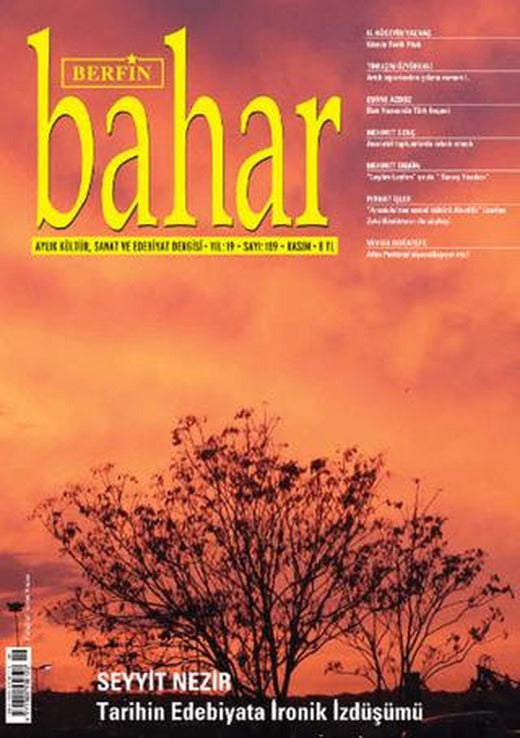 Berfin Bahar Aylık Kültür, Sanat ve Edebiyat Dergisi Sayı: 189 | Berfin Bahar Dergisi (Ciltsiz)