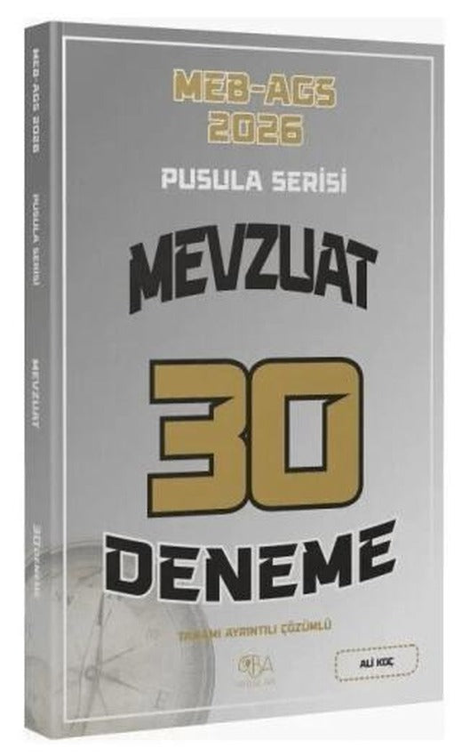2026 MEB-AGS Mevzuat 30 Deneme Çözümlü Pusula Serisi