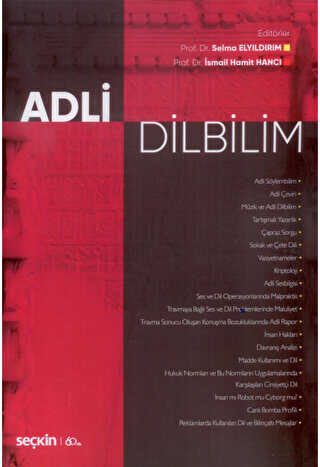 Adli Dilbilim - Selma Elyıldırım kitap kapağı