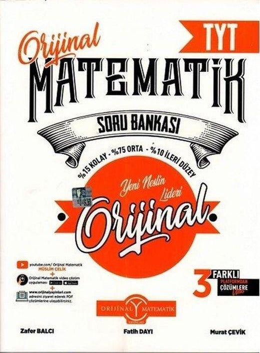 2022 TYT Orijinal Matematik Soru Bankası | Orijinal Yayınları (İnce Kapak)