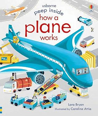 Peep Inside How a Plane Works | Usborne (Ciltsiz) - Resim 1