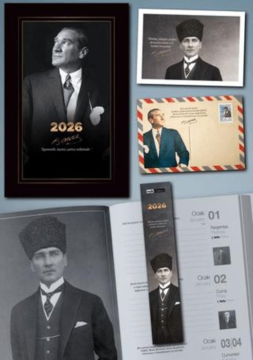 2026 Atatürk Ajandası - İstikbal | Mor Kelebek (Ciltsiz)