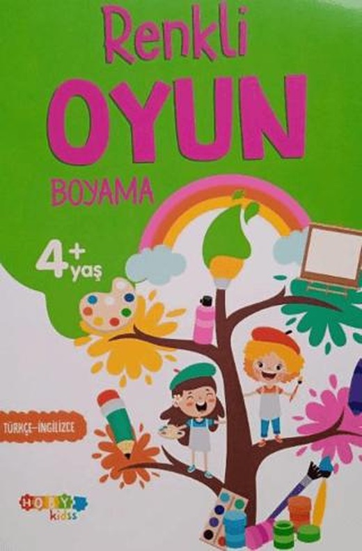 Hoby Kidss Renkli Oyun +4 Yaş Boyama | Hobby Kids (Ciltsiz)