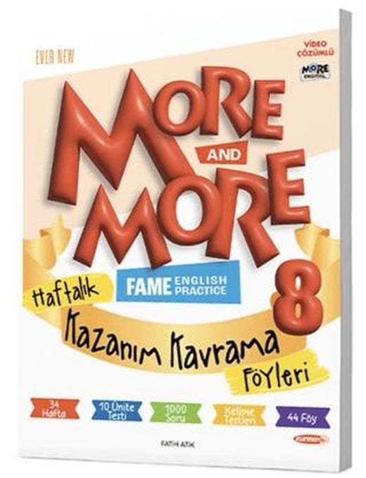 8. Sınıf More More Haftalık Kazanım Kavrama Föyleri | Kurmay Yayınları (Ciltsiz)