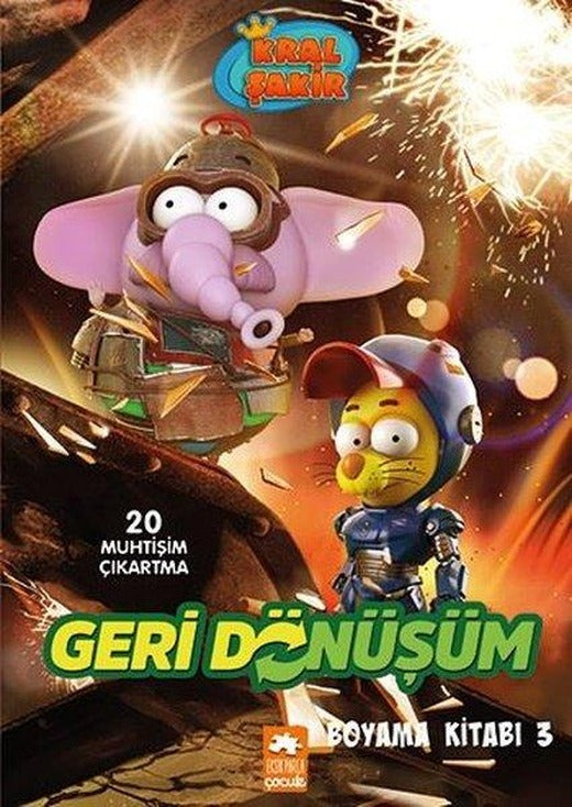 Kral Şakir Geri Dönüşüm Boyama Kitabı - 3 | Eksik Parça Yayınları (İnce Kapak)
