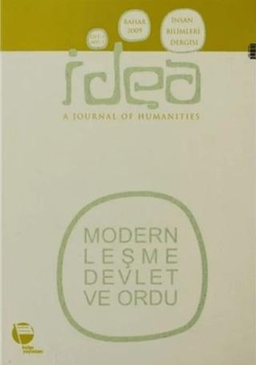 İdea Cilt: 1 Sayı: 1 İnsan Bilimleri Dergisi / A Journal of Humanities | Belge Yayınları (Ciltsiz)