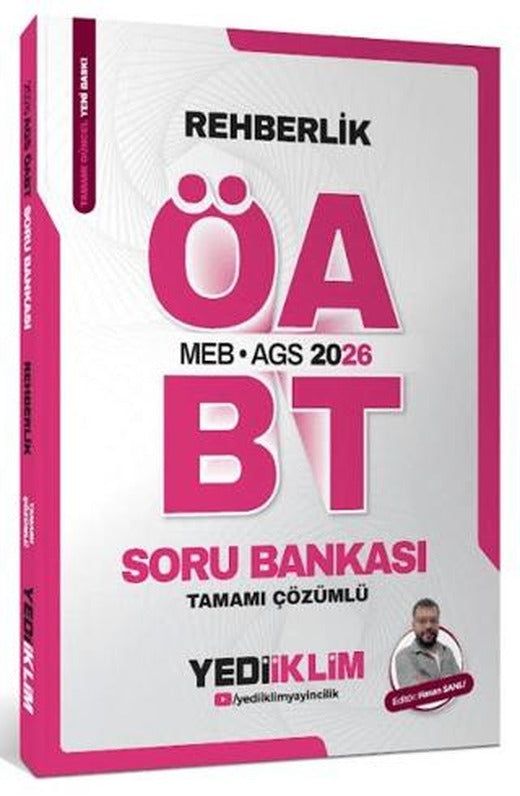 2026 MEB AGS ÖABT Rehberlik Tamamı Çözümlü Soru Bankası | Yediiklim Yayınları (Ciltsiz)