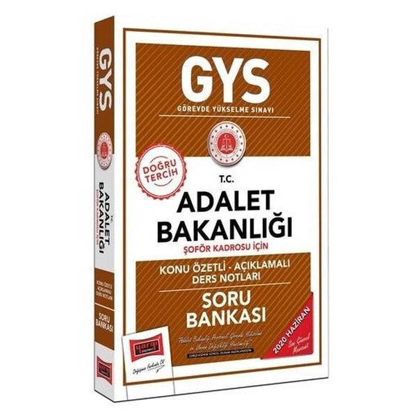 GYS T.C. Adalet Bakanlığı Şoför Kadrosu İçin Konu Özetli Soru Bankası | Yargı Yayınları (İnce Kapak)