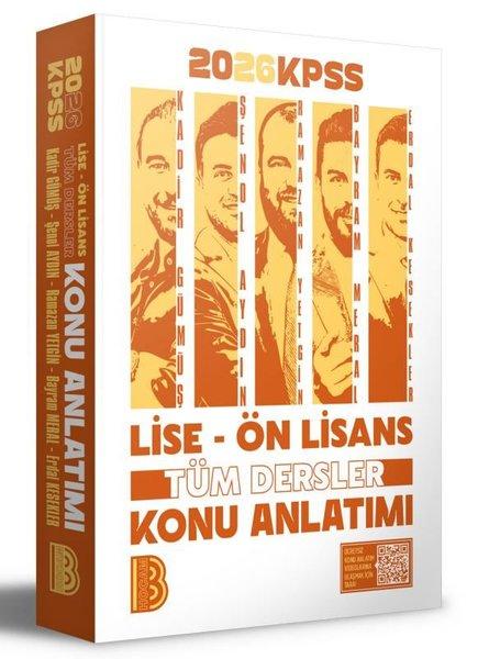 2026 KPSS Lise - Ön Lisans Tüm Dersler Konu Anlatımı | Benim Hocam Yayınları (İnce Kapak) - Resim 1