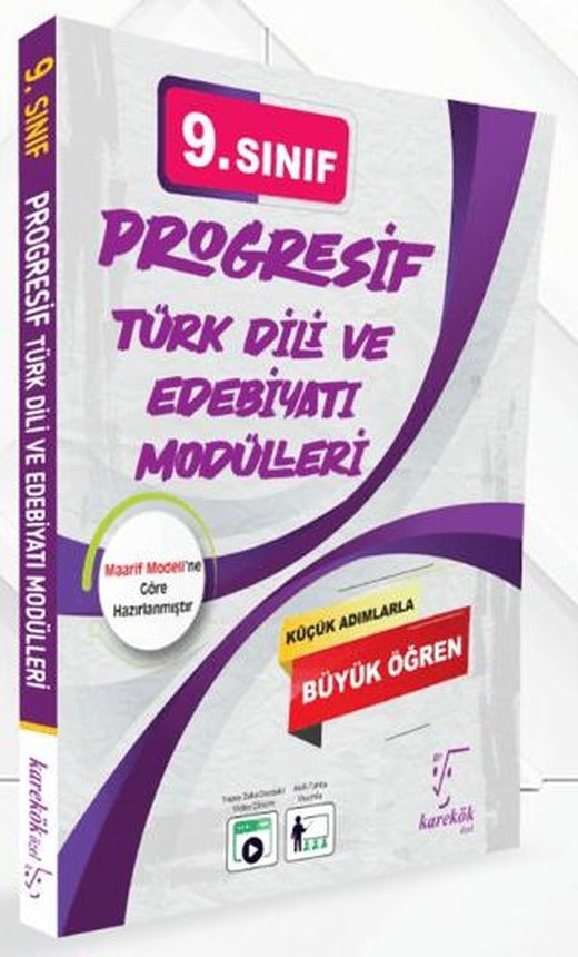 9. Sınıf Progresif Türk Dili ve Edebiyatı Modülleri | Karekök Yayıncılık (Ciltsiz)
