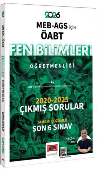 2026 MEB-AGS ÖABT Fen Bilimleri Öğretmenliği 2020-2025 Tamamı Çözümlü Çıkmış 6 Sınav Soruları