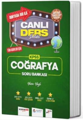 KPSS Coğrafya Canlı Ders Destekli Soru Bankası Akademi Denizi - Yasin Yağlı kitap kapağı