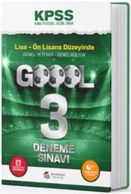Akademi Denizi Yayıncılık KPSS Lise-Önlisans Goool 3`lü Deneme - Kolektif kitap kapağı