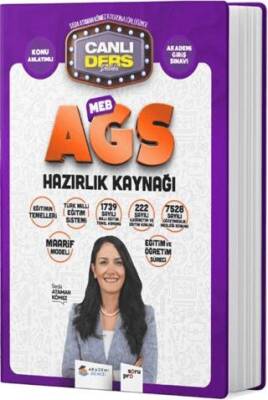 2025 MEB AGS Eğitim ve Eğitim Mevzuatı Konu Anlatımı Akademi Denizi - Seda Ataman Kömez kitap kapağı