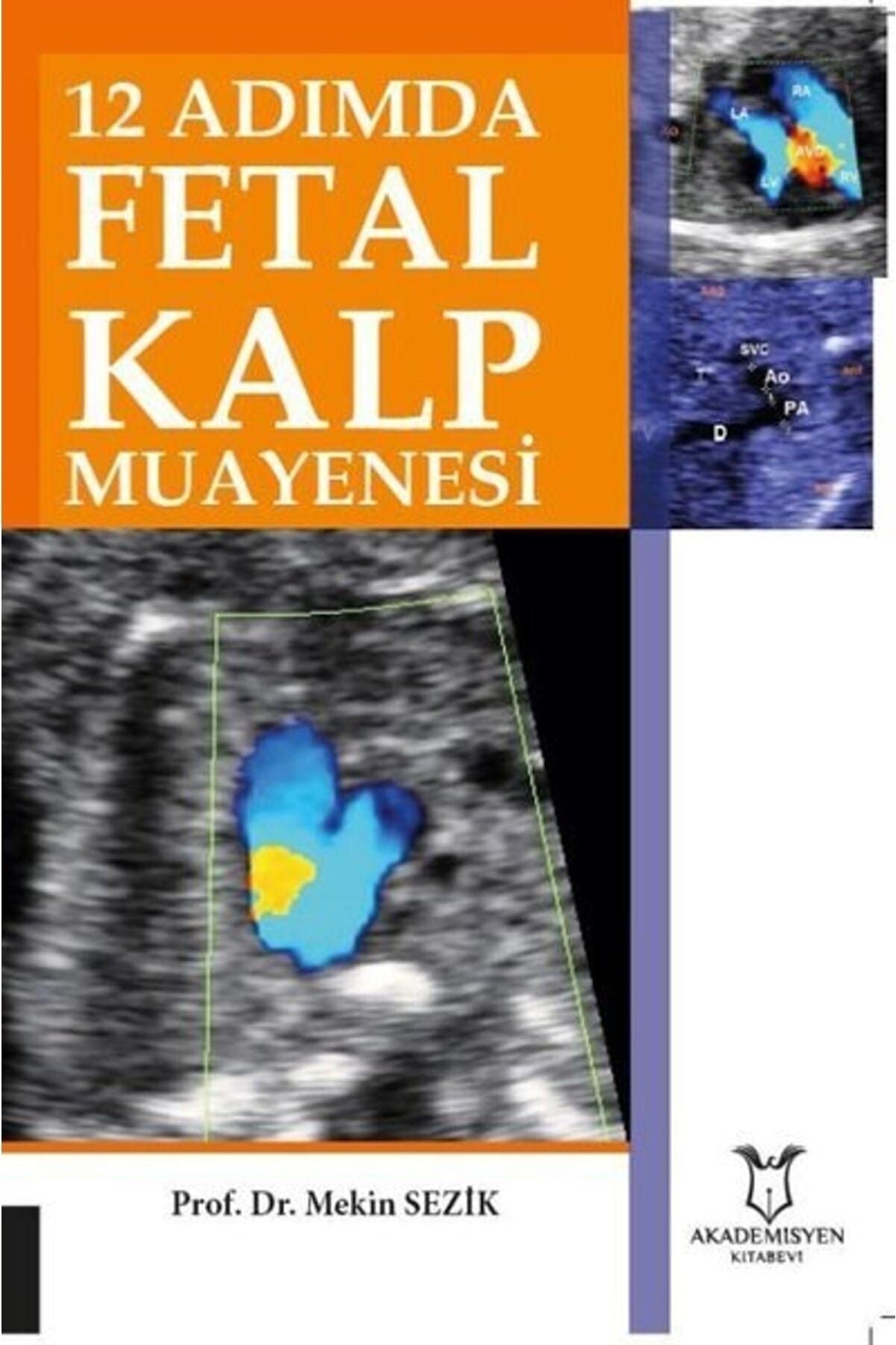 Akademisyen Yayınevi 12 Adımda Fetal Kalp Muayenesi kitap kapağı