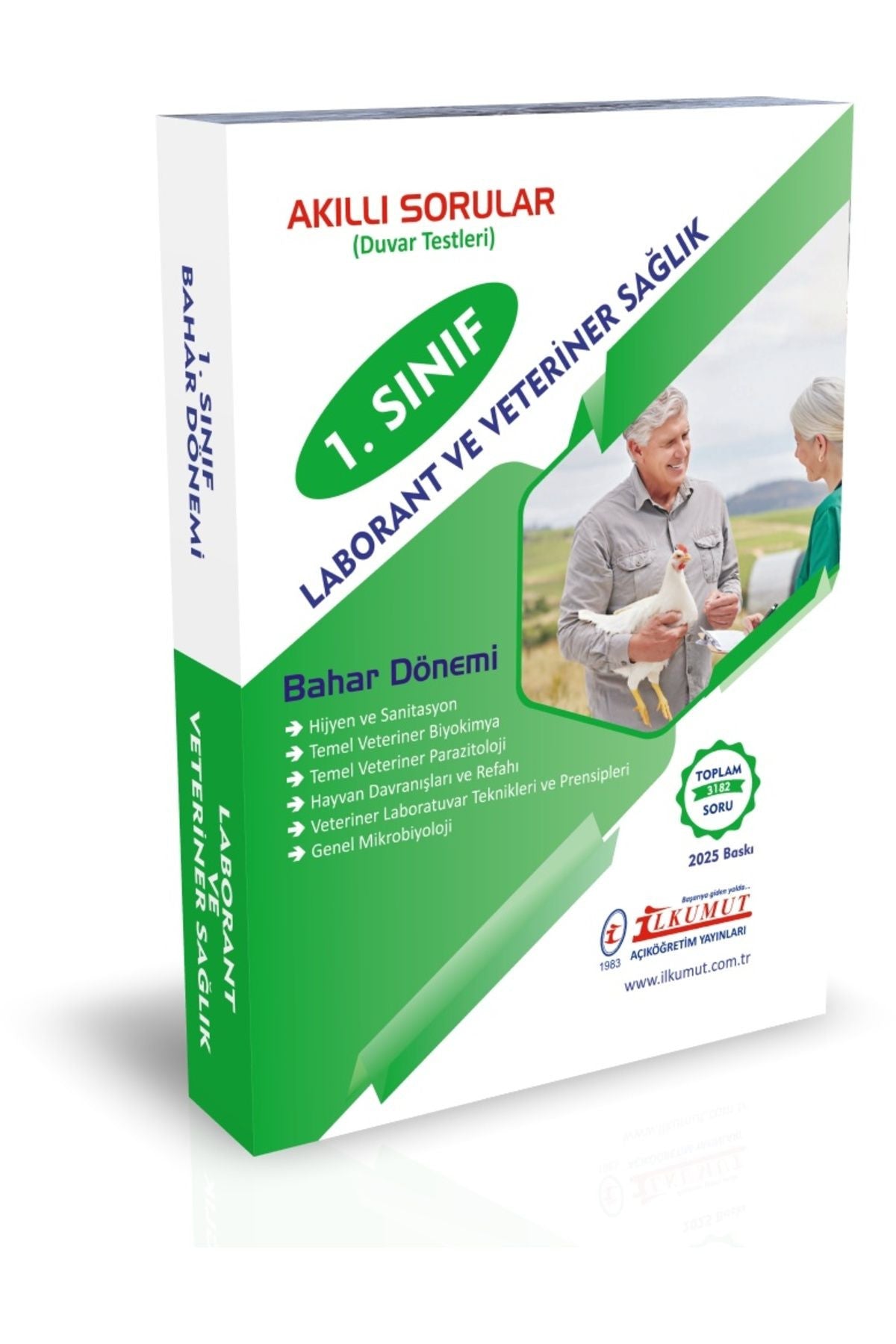 İlkumut Yayınları - 1. Sınıf Laborant Veteriner ve Sağlık (Bahar Dönemi) (Konu Anlatımlı ve Çözümlü Sorular) kitap kapağı