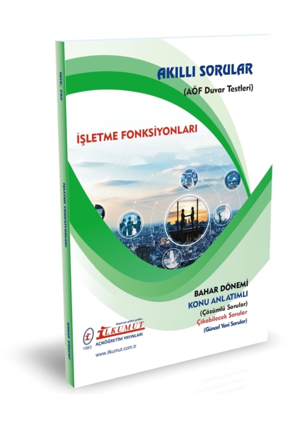 İlkumut Yayınları - İşletme Fonksiyonları - (Konu Anlatımlı ve Çözümlü Sorular) kitap kapağı