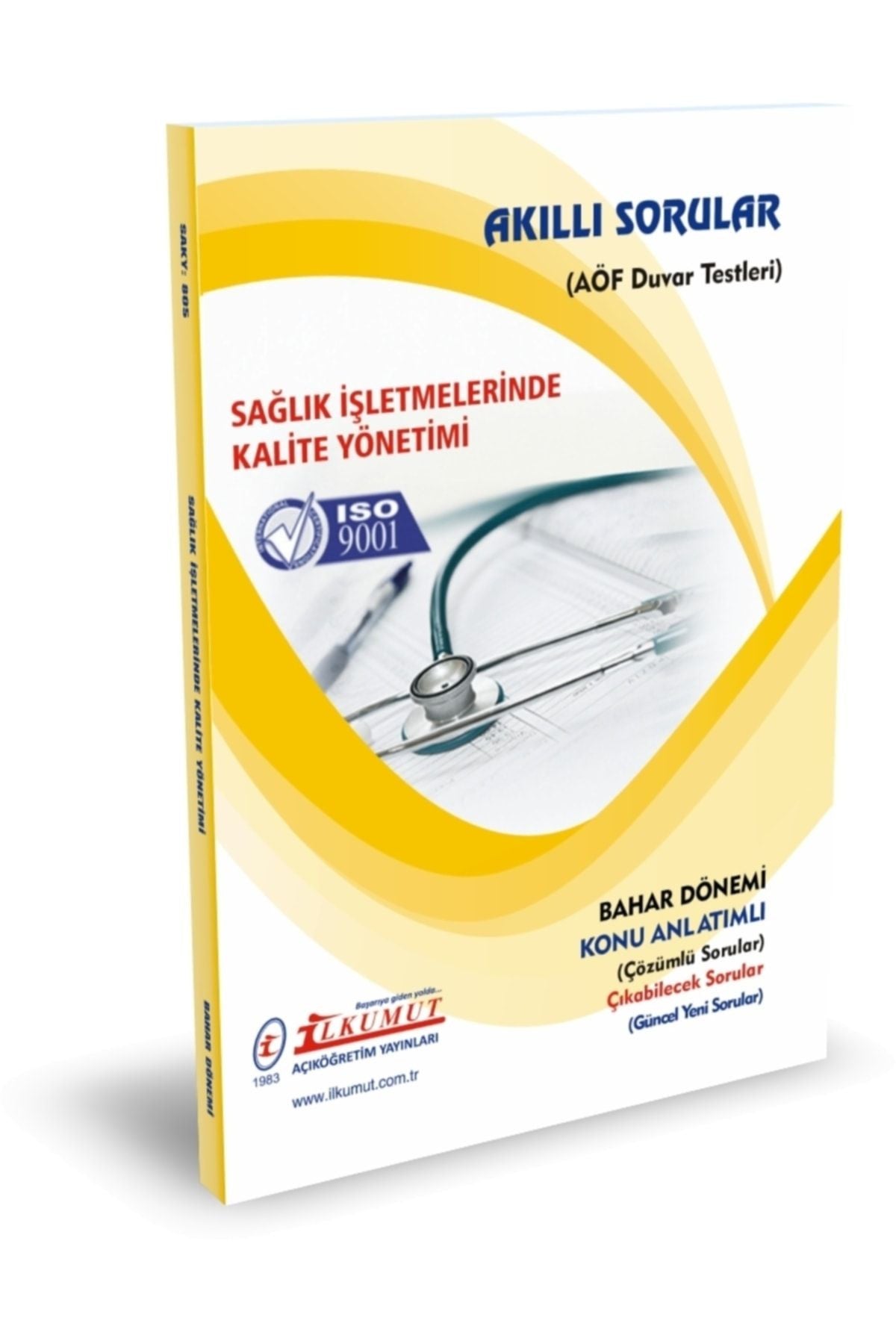 İlkumut Yayınları - Sağlık İşletmelerinde Kalite Yönetimi (Konu Anlatımlı ve Çözümlü Sorular) kitap kapağı
