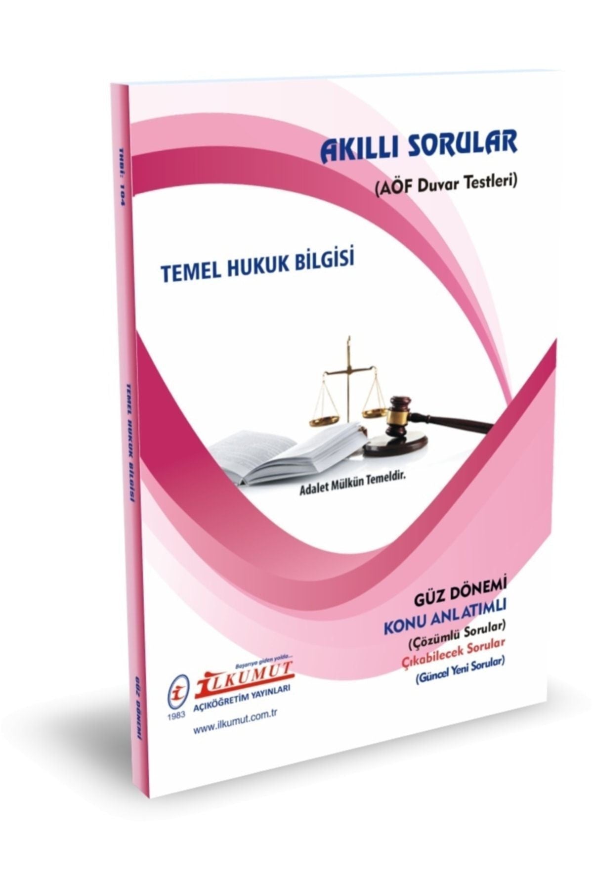 İlkumut Yayınları - Temel Hukuk Bilgisi -(Konu Anlatımlı ve Çözümlü Sorular) kitap kapağı