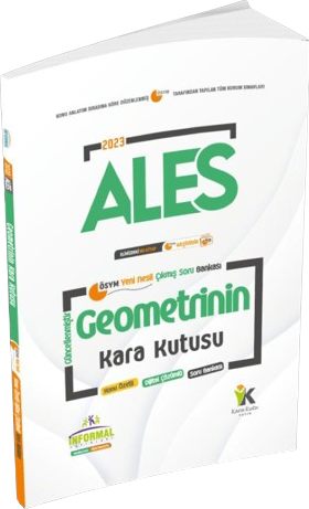 ALES Geometrinin Kara Kutusu Konu Özetli Dijital Çözümlü ÖSYM Çıkmış Soru Havuzu Bankası kitap kapağı