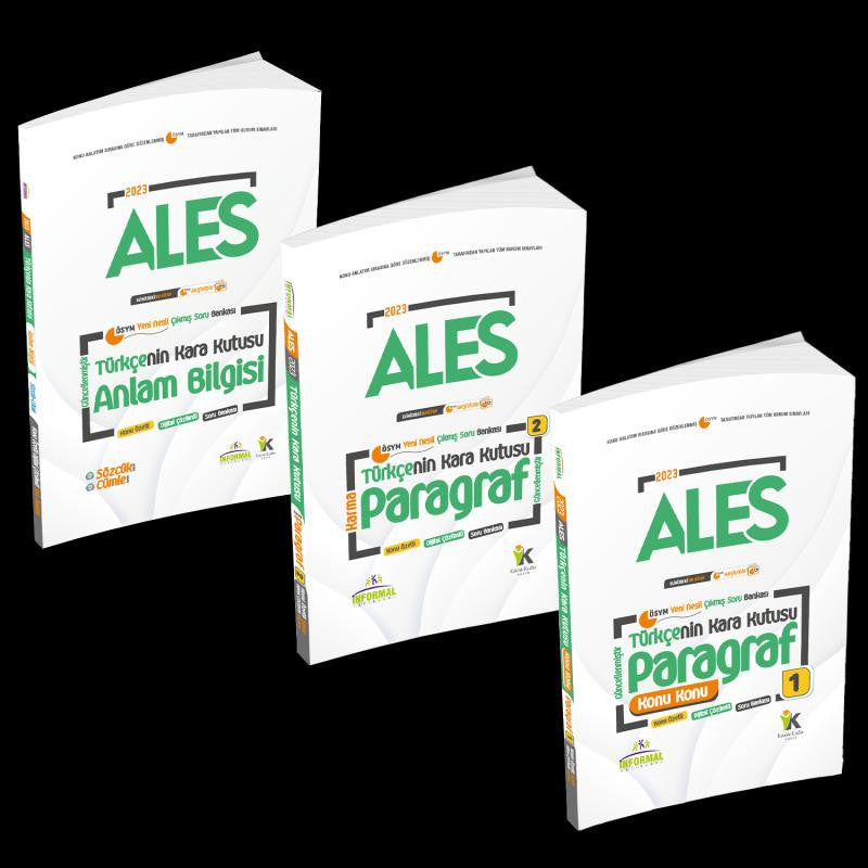 ALES Türkçenin Kara Kutusu Dijital Çözümlü Konu Özetli ÖSYM Çıkmış Soru Bankası Altın Set Paket kitap kapağı