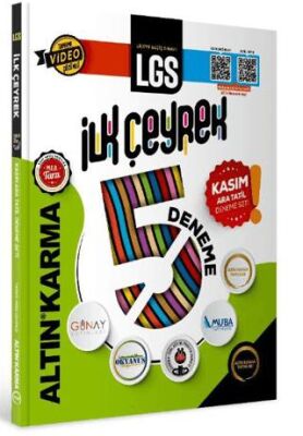 8. Sınıf LGS İlk Çeyrek 5 li Deneme Altın Karma Yayınları - Kolektif kitap kapağı