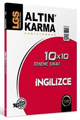 AltınKarma LGS İngilizce 10x10 Deneme Sınavı - Kolektif kitap kapağı