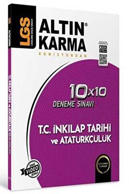 Altın Karma Yayınları 8. Sınıf LGS T.C İnkılap Tarihi ve Atatürkçülük 10 x 10 Deneme - Kolektif kitap kapağı