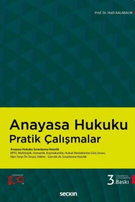 Anayasa Hukuku Pratik Çalışmalar - Halil Kalabalık kitap kapağı