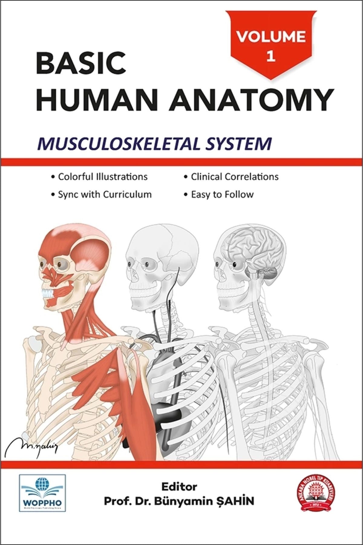 Basic Human Anatomy Musculoskeletal System Volume-1 kitap kapağı