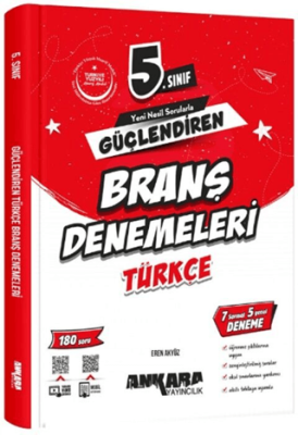 5. Sınıf Türkçe Güçlendiren Branş Denemeleri - Eren Akyüz kitap kapağı