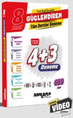 8. Sınıf Güçlendiren Tüm Dersler Denemeler (4+3 Denemeler) - Kolektif kitap kapağı