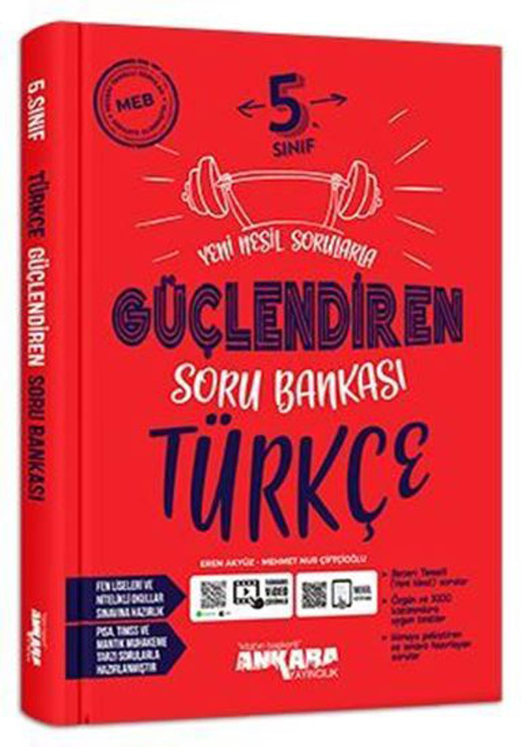 Ankara Yayınları 5. Sınıf Türkçe Güçlendiren Soru Bankası 2021-2022 - Kolektif kitap kapağı