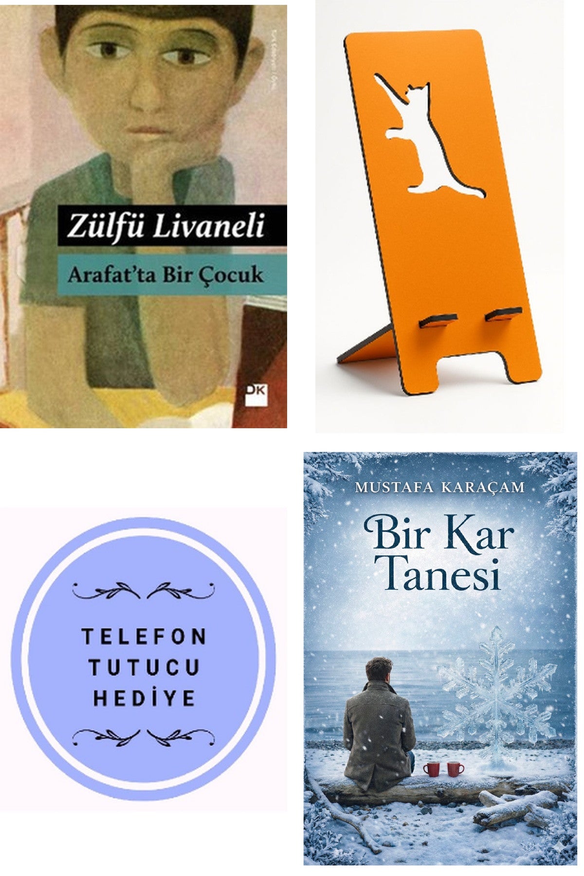 Arafat'ta Bir Çocuk - Zülfü Livaneli + Telefon Tutucu + Bir Kar Tanesi kitap kapağı