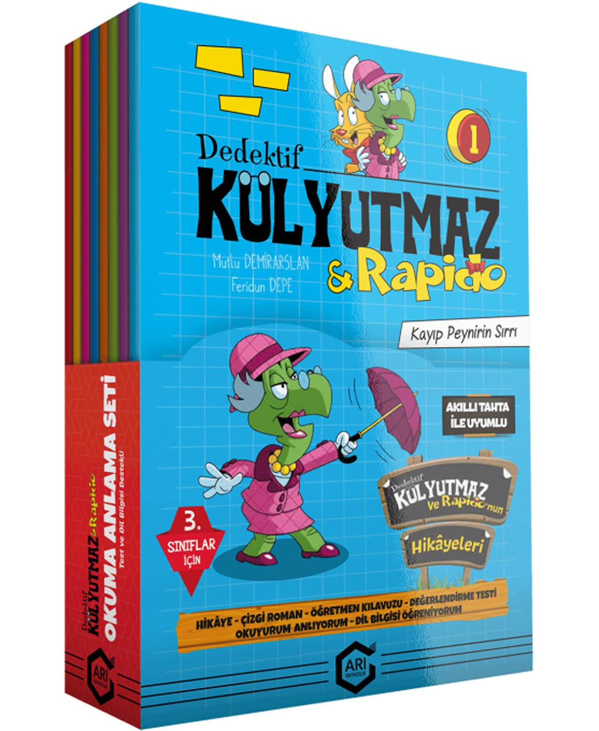 Arı Yayınları 3. Sınıf Dedektif Külyutmaz Ve Rafido 8 Kitap ( Okuma Anlama ) 2021-2022 - Kolektif kitap kapağı
