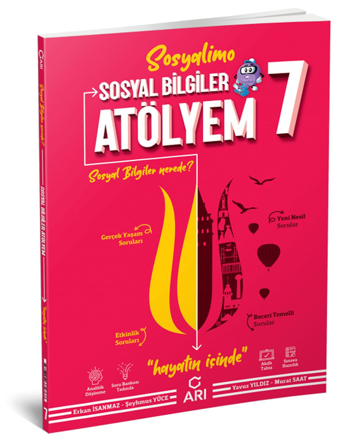 Arı Yayınları 7. Sınıf Sosyal Bilgiler Atölyem Soru Bankası 2021-2022 - Erkan İsanmaz kitap kapağı