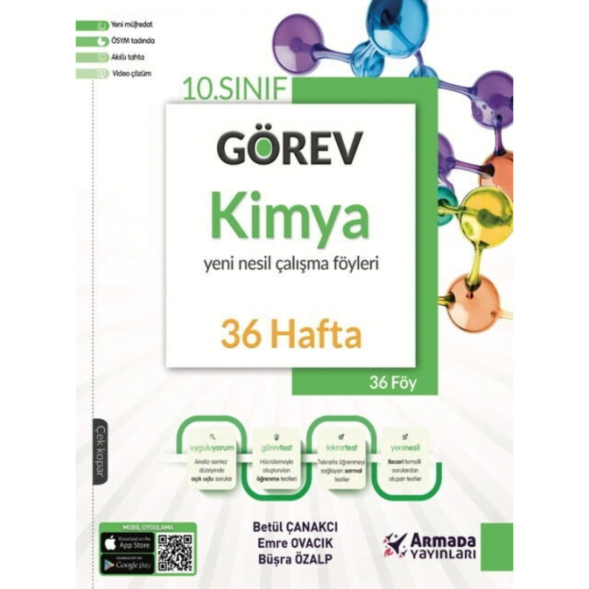 Armada Yayınları 10. Sınıf Görev Kimya Yeni Nesil Çalışma Föyleri kitap kapağı