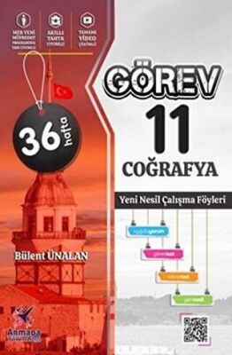 11. Sınıf Görev Coğrafya Yeni Nesil Çalışma Föyleri - Bülent Ünalan kitap kapağı