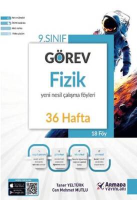 Armada Yayınları 9. Sınıf Görev Fizik Yeni Nesil Çalışma Föyleri (36 Hafta) - Taner Yeltürk kitap kapağı