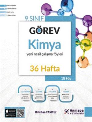 Armada Yayınları 9. Sınıf Görev Kimya Yeni Nesil Çalışma Föyleri (36 Hafta) - Mihriban Canıtez kitap kapağı