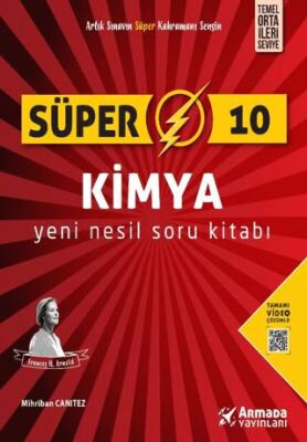 Armada Yayınları Süper 10. Sınıf Kimya Yeni Nesil Soru Kitabı - Mihriban Canıtez kitap kapağı