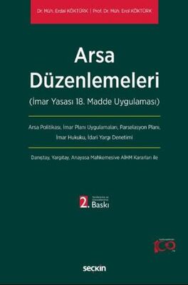 Arsa Düzenlemeleri - Erdal Köktürk kitap kapağı