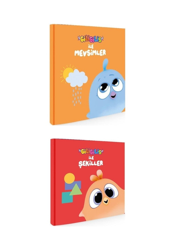 Artenino Giligilis İle Mevsimler Şekiller - Minik Karton Kitaplar-2 Kitap kitap kapağı